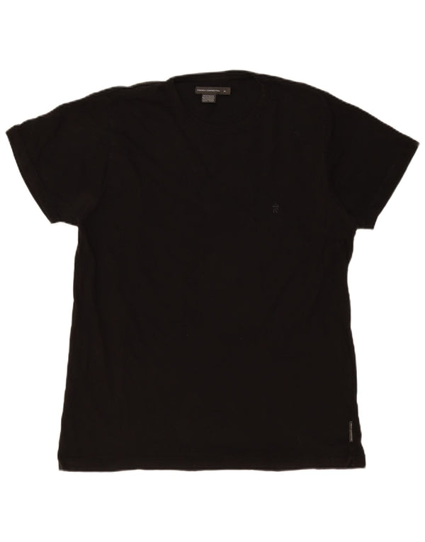 T-shirt da uomo French Connection Top XL in cotone nero
