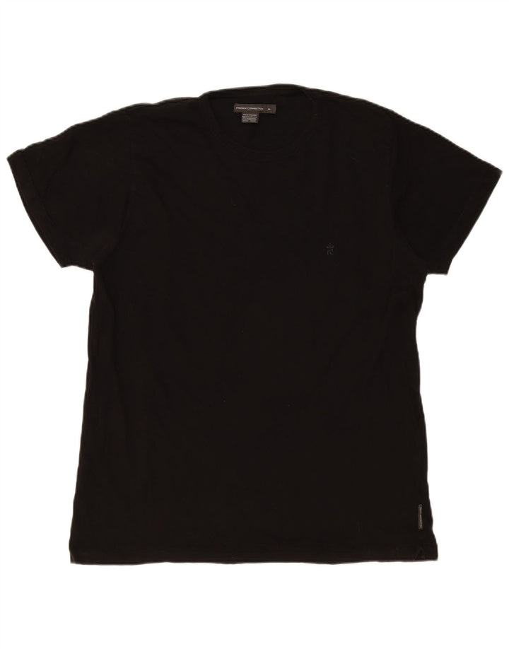 T-shirt da uomo French Connection Top XL in cotone nero