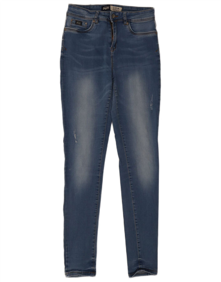 Jeans skinny effetto consumato Sophia da donna Superdry W28 L32 Blu