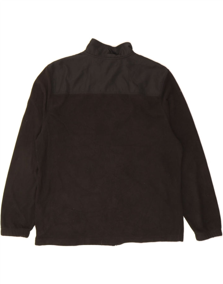 STARTER Mens Fleece Jacket Large Black Colourblock Polyester Vintage Starter and Second-Hand Starter from Messina Hembry 