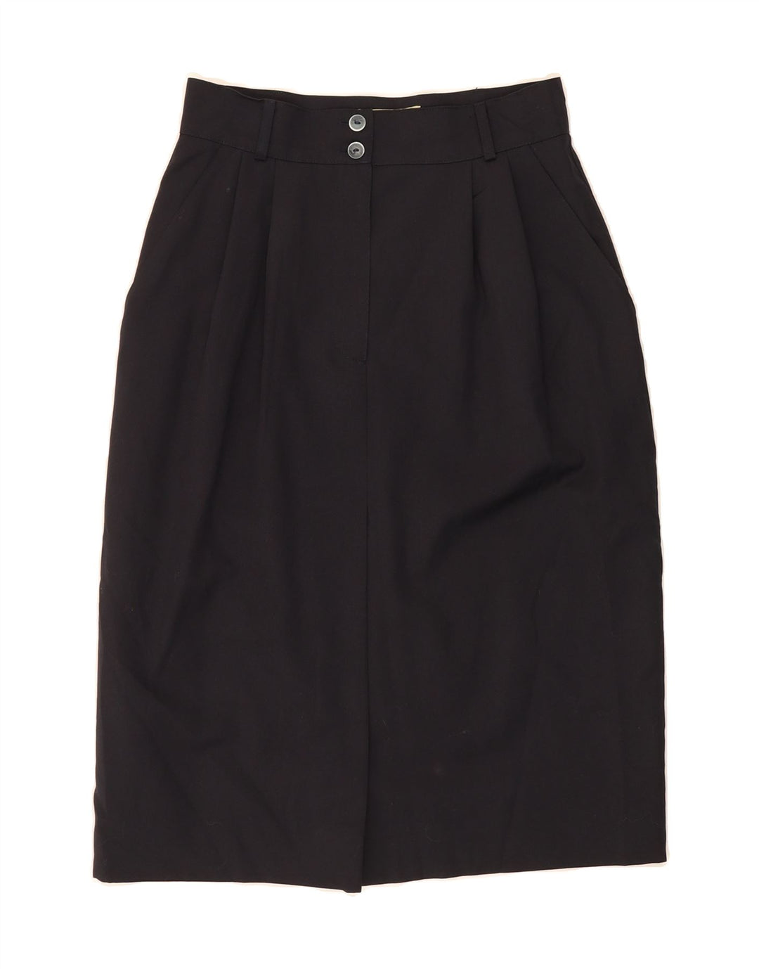 PENNY BLACK Womens Midi Skirt W28 Medium Navy Blue Vintage Penny Black and Second-Hand Penny Black from Messina Hembry 
