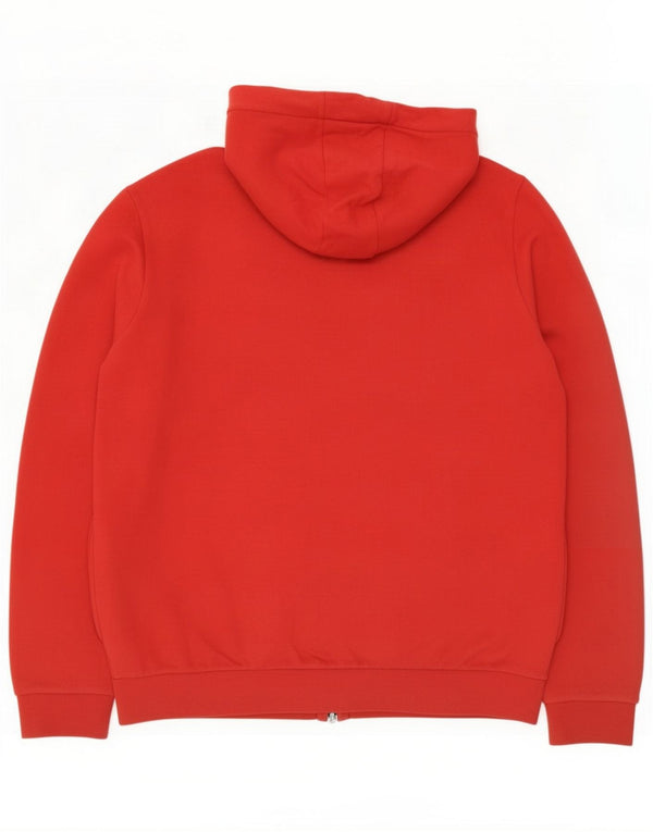 Le Coq Sportif Felpa con cappuccio e zip da uomo 2XL Rosso Cotone