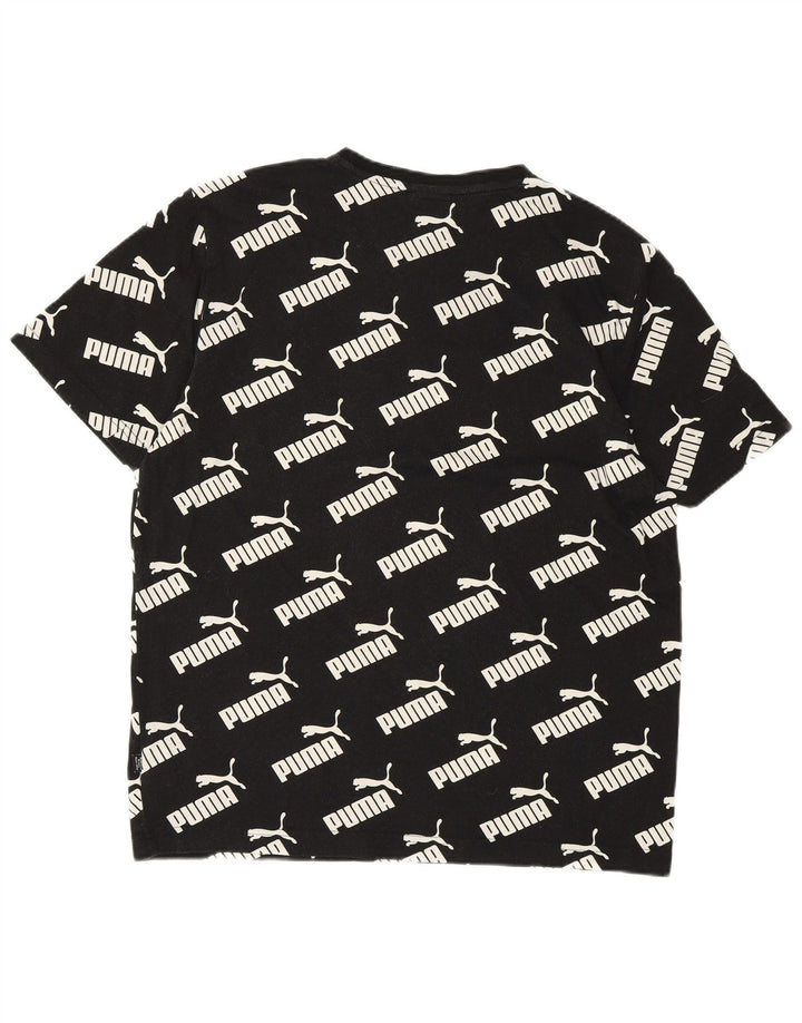 T-shirt grafica da uomo PUMA Top in cotone nero medio