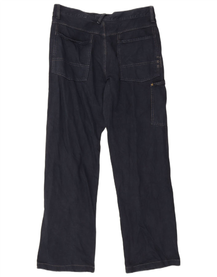 Replay Jeans dritti cargo da uomo W34 L34 cotone blu navy