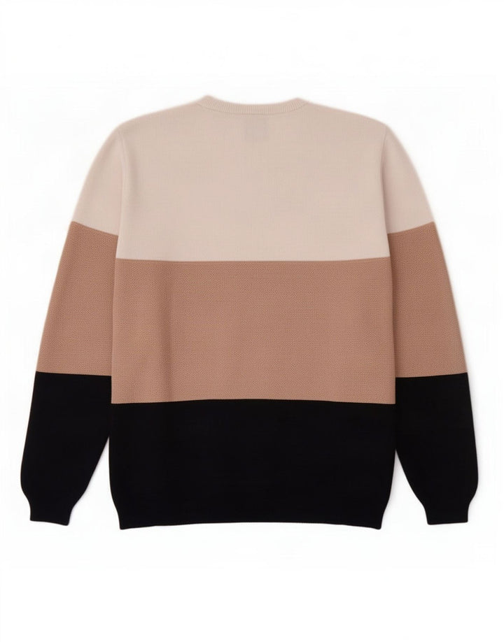 Maglione maglione girocollo da uomo Zara color block medio multicolore