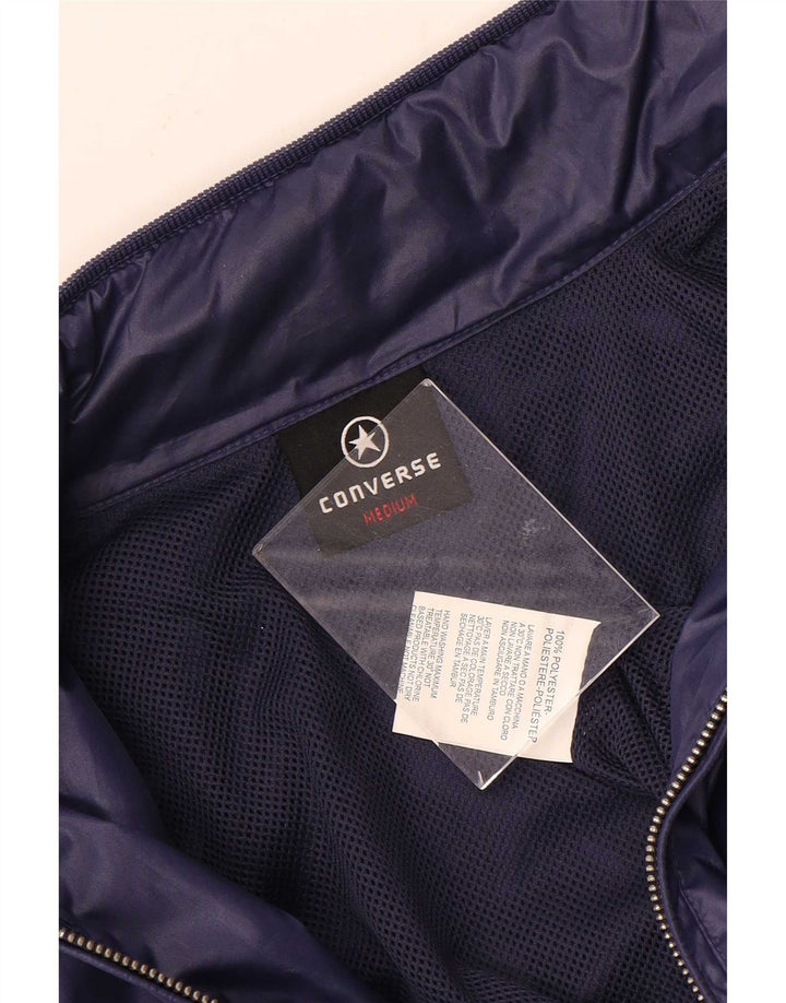 Giacca antipioggia militare con cappuccio da uomo Converse UK 38 poliestere viola medio