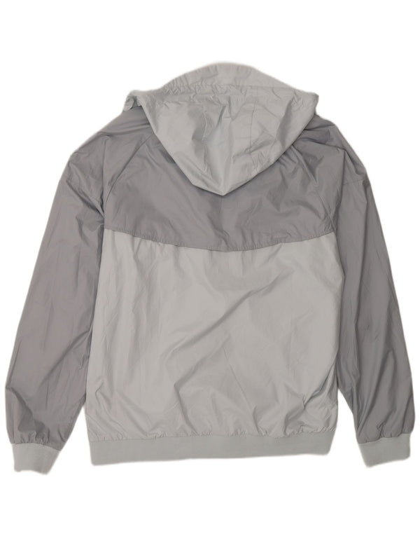 Giacca da tuta da uomo con cappuccio Nike XL Poliestere color block grigio