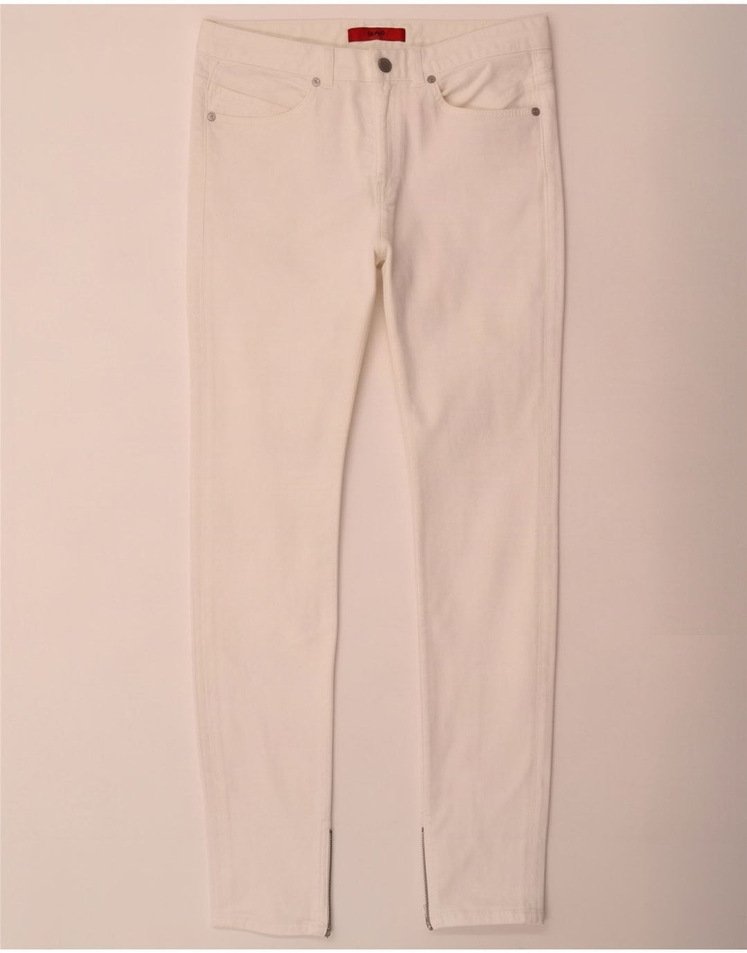 Jeans slim da donna Hugo Boss W28 L32 cotone bianco