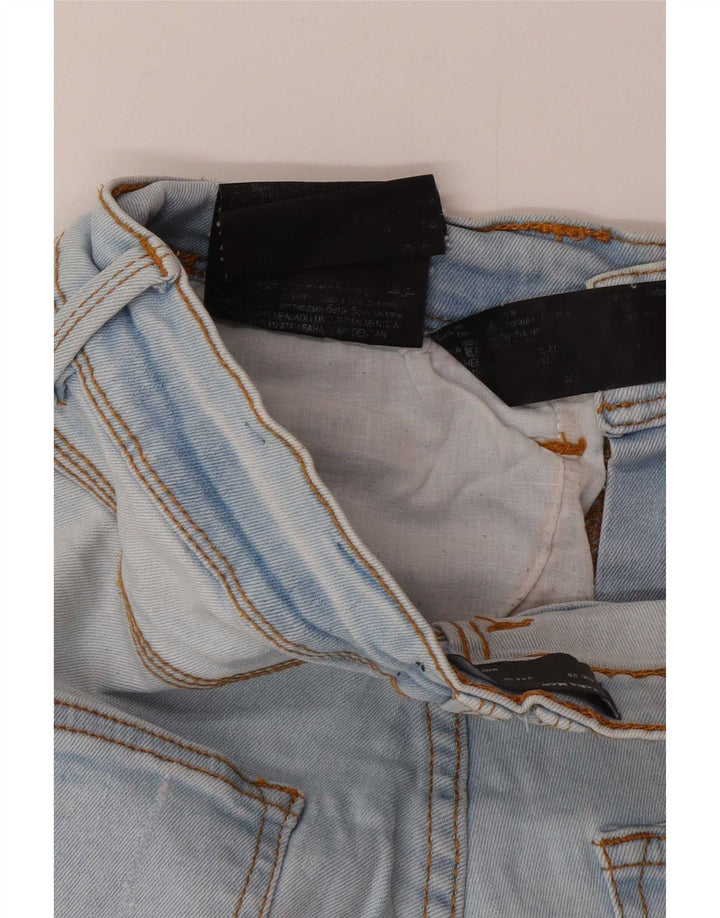 Jeans slim invecchiati da uomo Zara EU 38 Small W30 L27 cotone blu