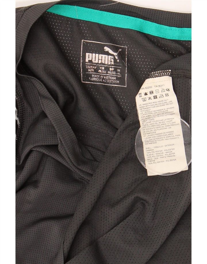 T-shirt grafica da uomo PUMA Top in poliestere geometrico grigio medio