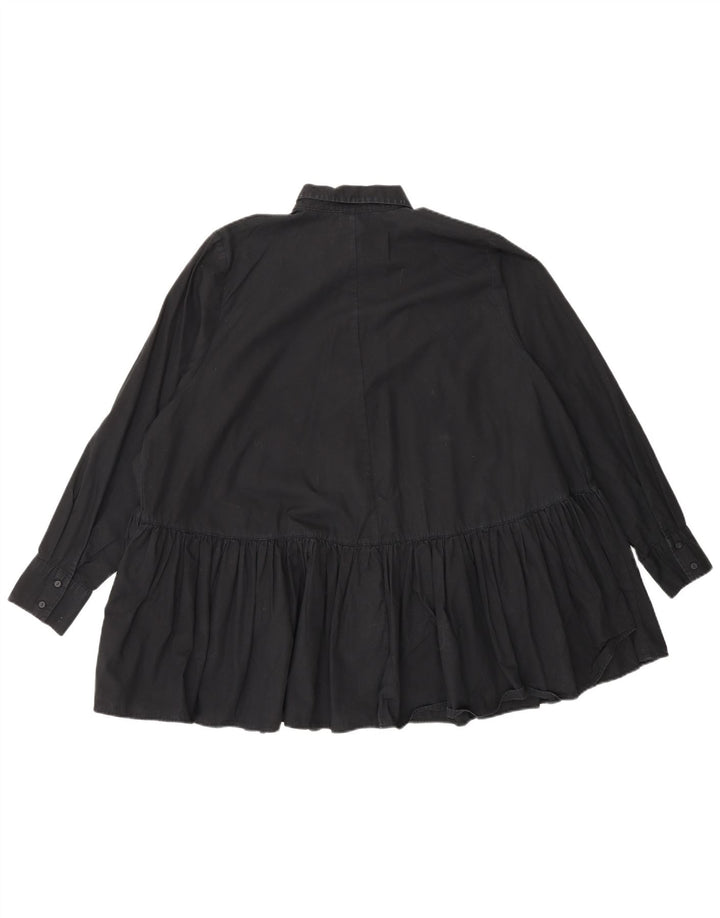Camicetta oversize da donna Zara UK 10 piccola in cotone nero