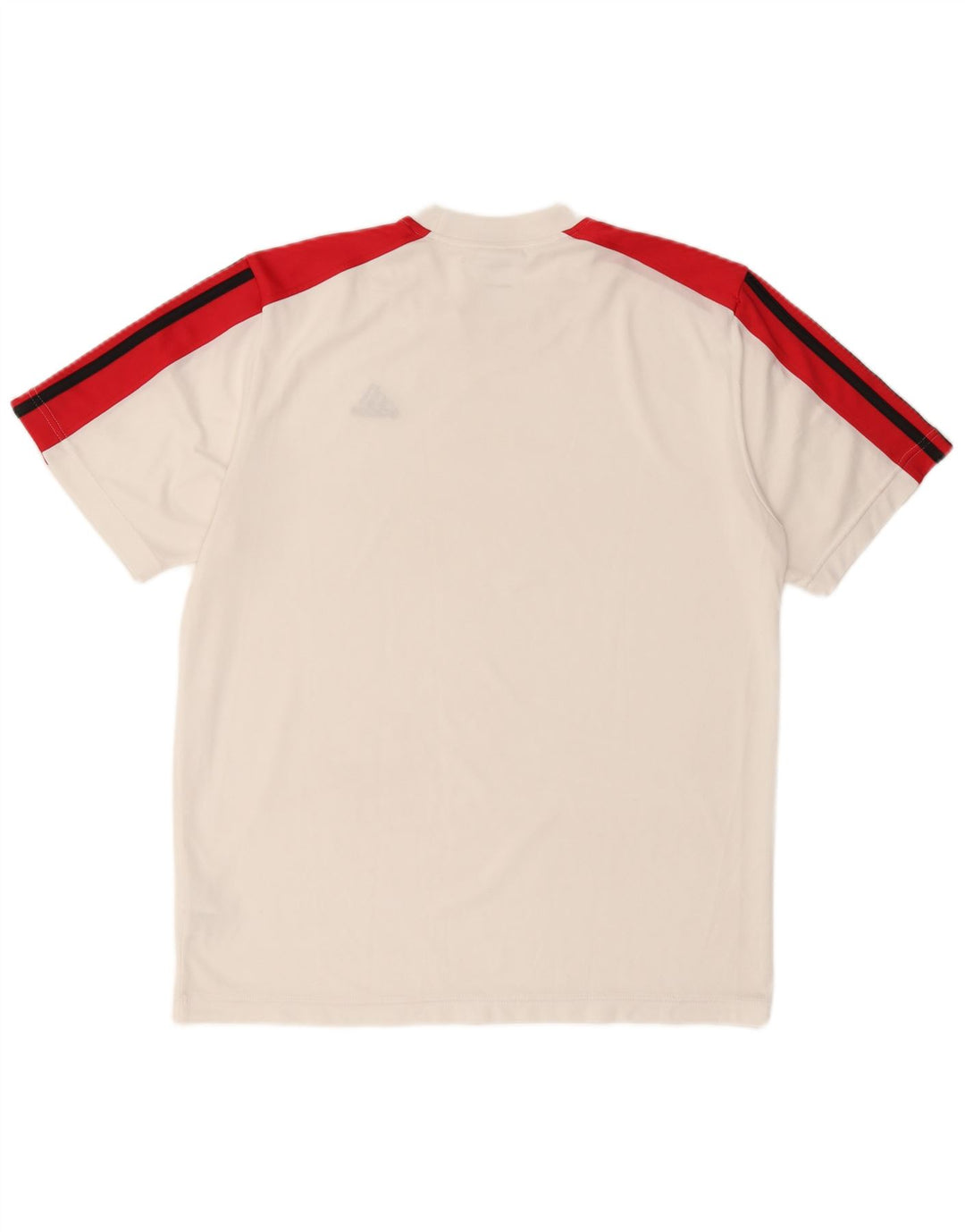 T-shirt da uomo Adidas Top UK 40/42 poliestere color block bianco medio