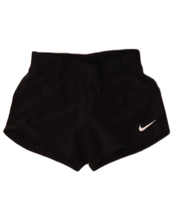 Pantaloncini sportivi Nike Dri Fit Graphic da donna UK 6 XS poliestere nero
