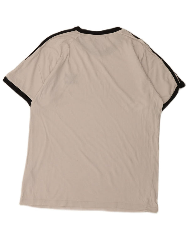 T-shirt da uomo Adidas Top in cotone bianco medio