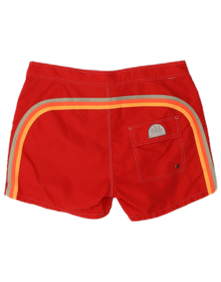 Pantaloncini da bagno da uomo Sundek nylon rosso medio