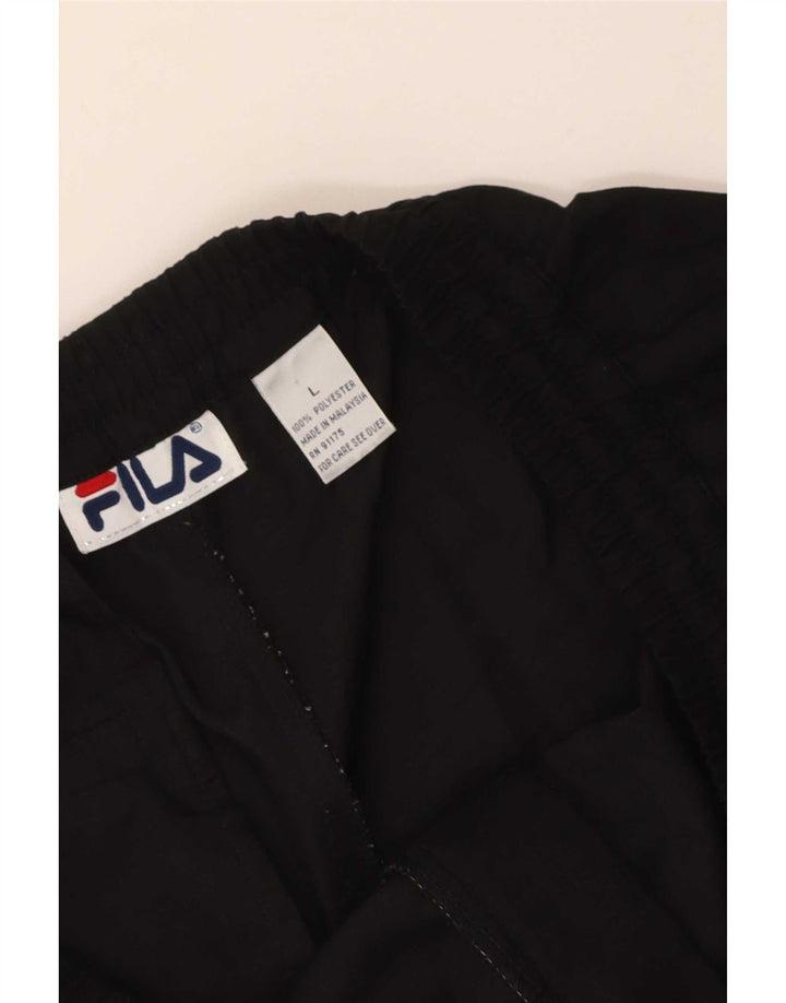 Pantaloncini chino da uomo Fila Large W32 poliestere nero