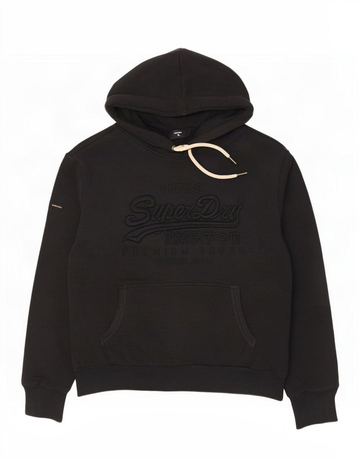 Felpa con cappuccio grafica da uomo Superdry 3XL nera