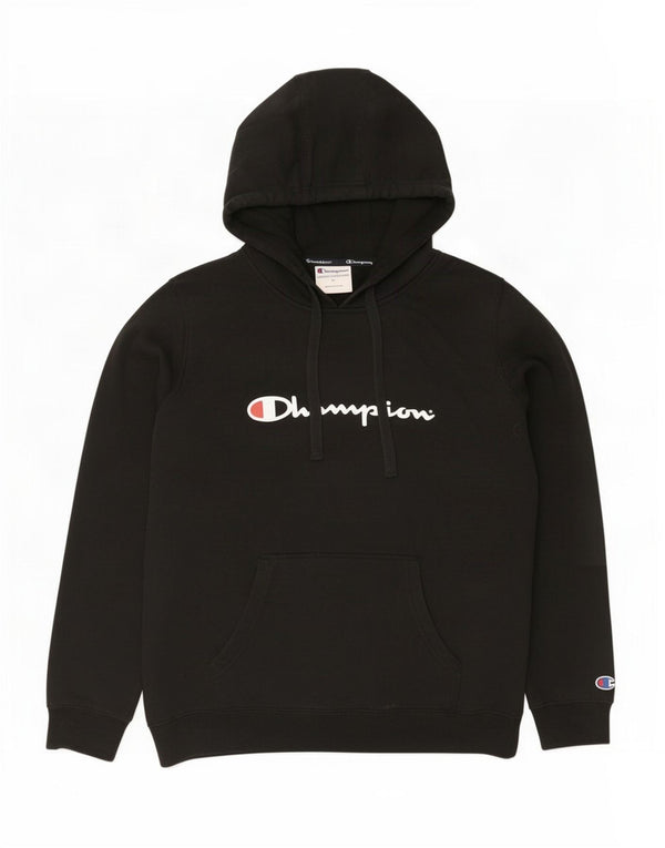 Felpa con cappuccio grafica da donna Champion UK 18 XL cotone nero