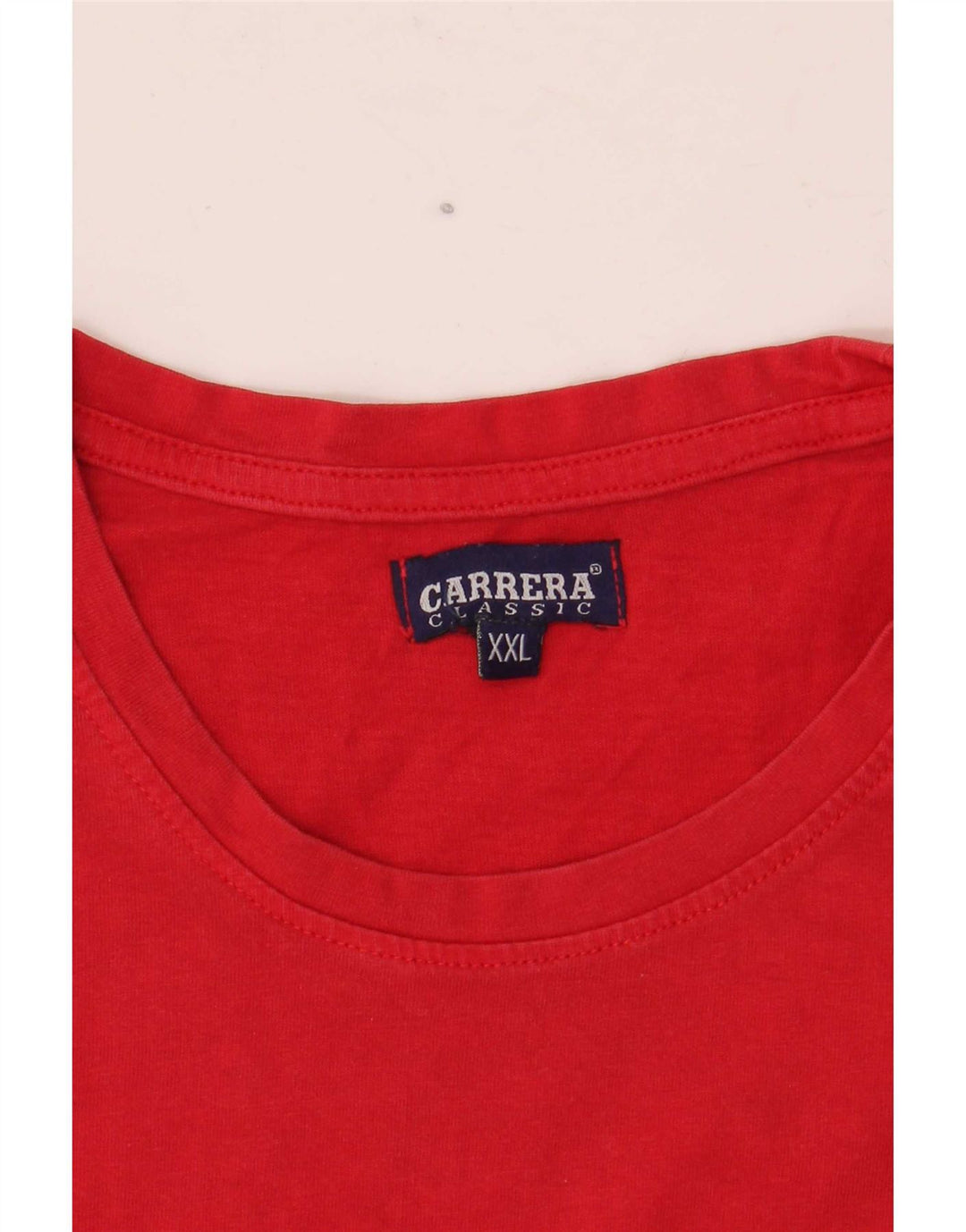 T-shirt grafica da uomo Carrera Top 2XL cotone rosso