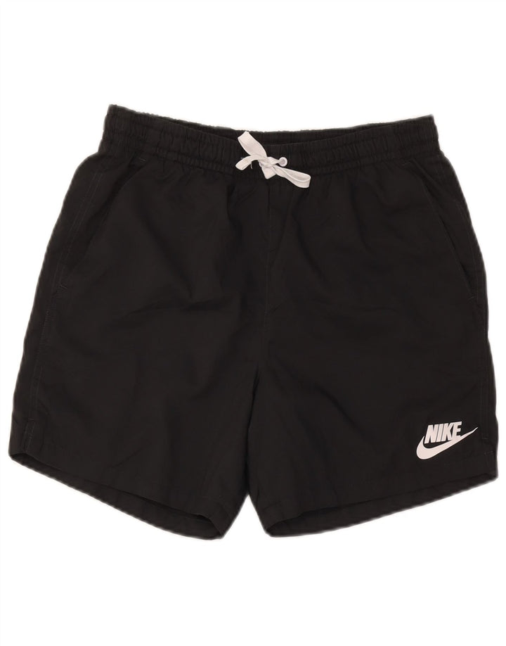 Pantaloncini da bagno Nike da uomo medio nero in poliestere