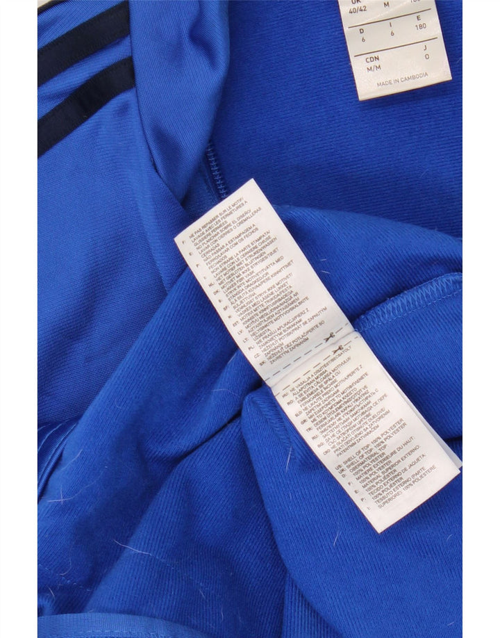 Giacca da tuta da uomo Adidas UK 40/42 Poliestere color block blu medio
