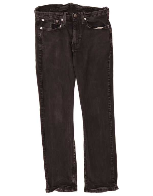 Levi's Uomo 514 Jeans dritti W31 L30 Cotone Nero
