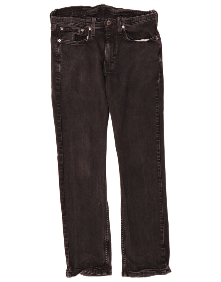 Levi's Uomo 514 Jeans dritti W31 L30 Cotone Nero