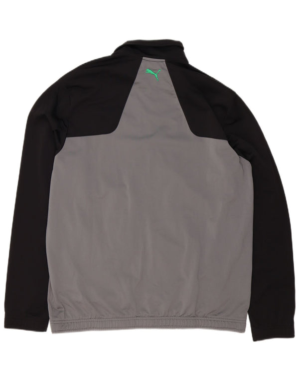 Giacca da ginnastica da uomo con vestibilità ampia grafica Puma Small Grey Colourblock