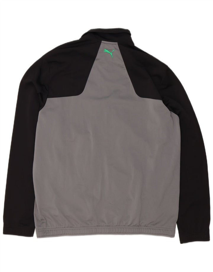 Giacca da ginnastica da uomo con vestibilità ampia grafica Puma Small Grey Colourblock