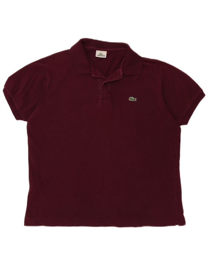 Polo da uomo LACOSTE taglia 6 XL in cotone marrone