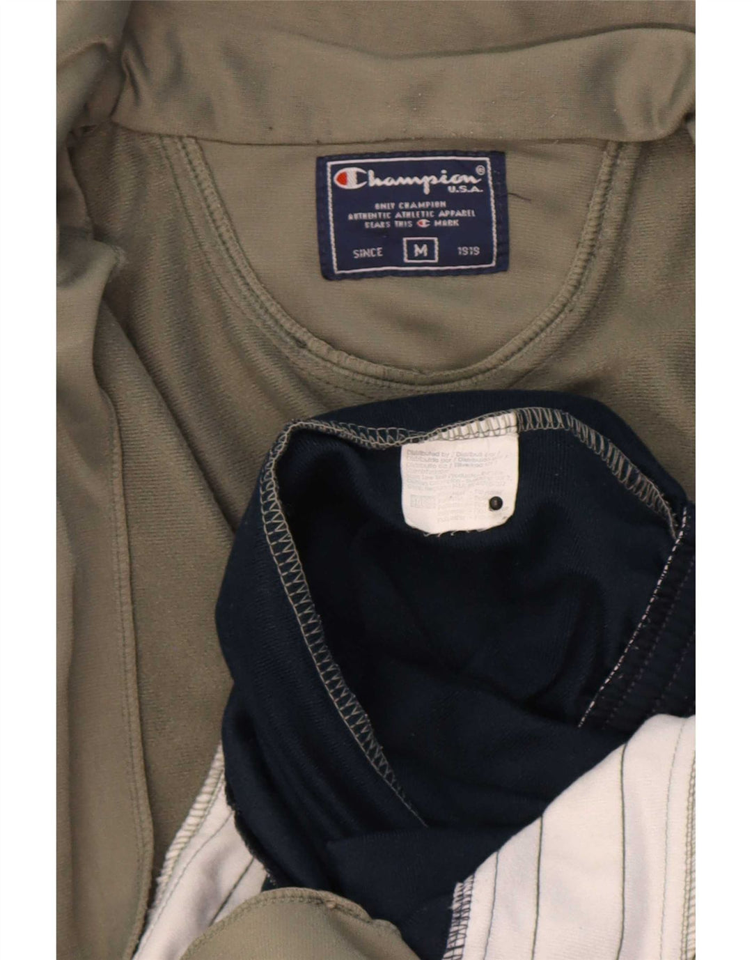 Giacca superiore della tuta da uomo Champion, poliestere color block medio blu navy