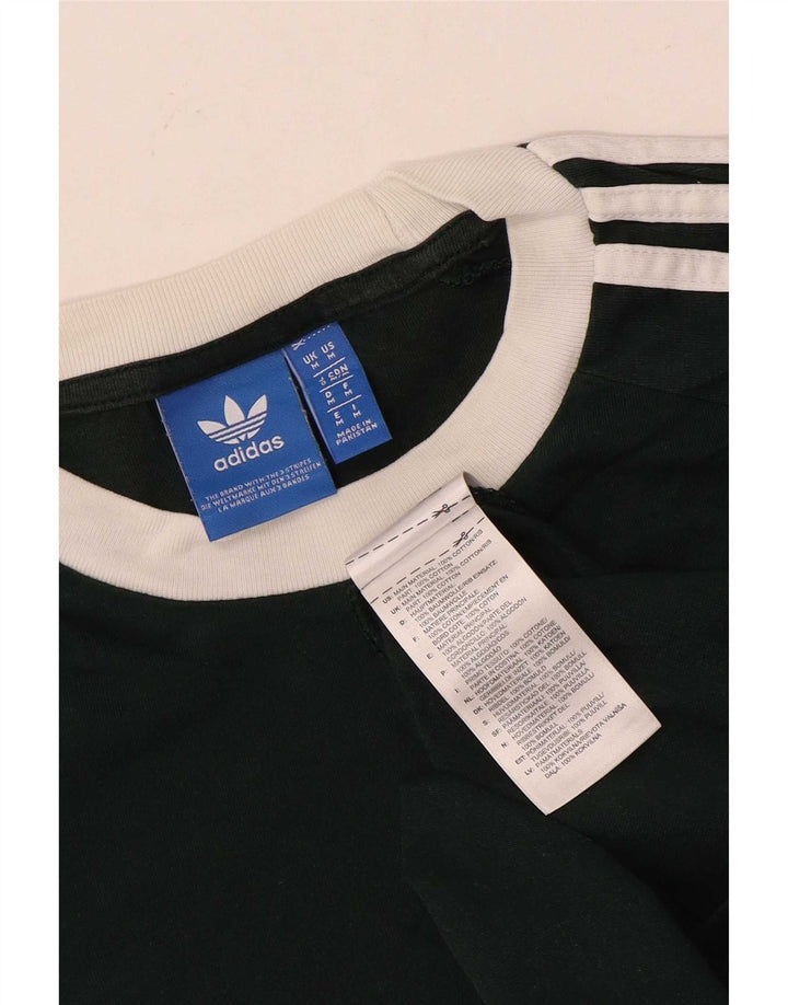 T-shirt grafica da uomo Adidas Top in cotone verde medio