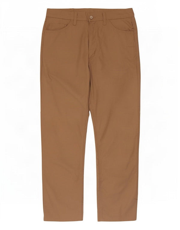 Carrera Mens Straight Casual Trousers W34 L28 Brown Cotton