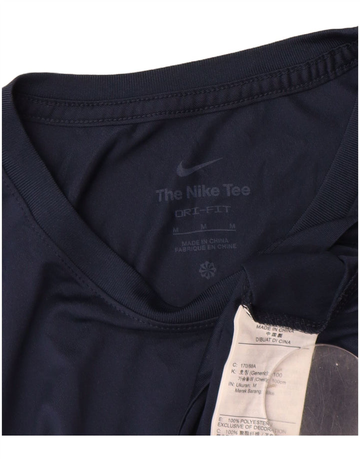 T-shirt Nike Dri Fit da uomo, media, in poliestere blu navy medio