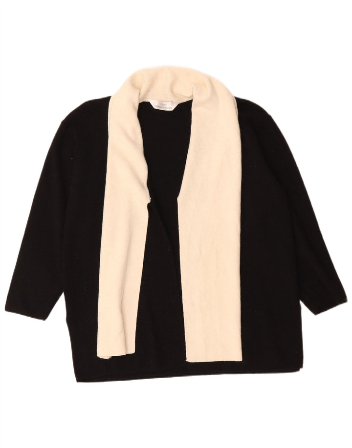 Maglione cardigan oversize da donna Marks & Spencer UK 12 medio nero