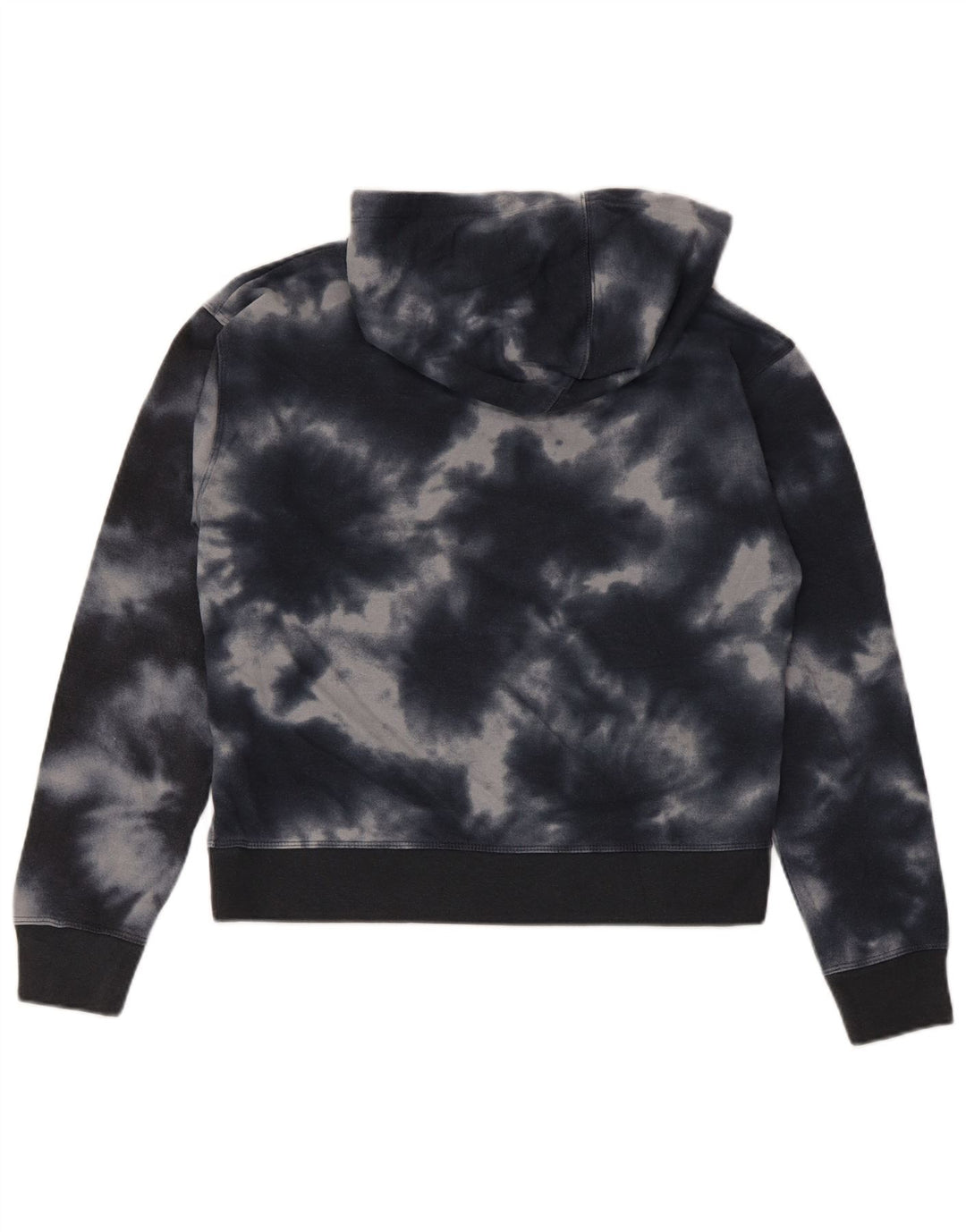Maglione corto con cappuccio da donna Champion UK 14 cotone medio nero tie dye