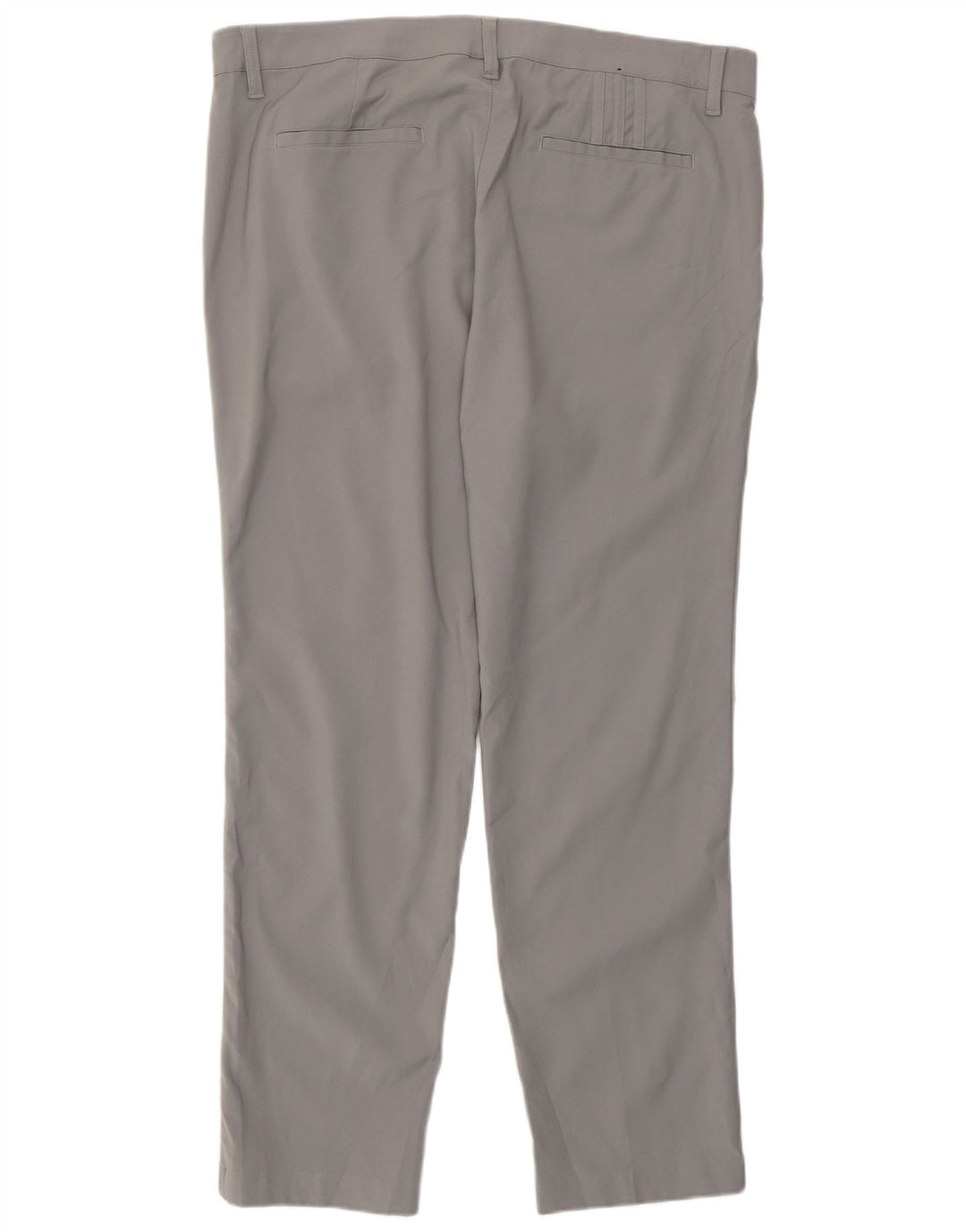 Pantaloni chino slim da uomo Adidas W36 L30 poliestere grigio