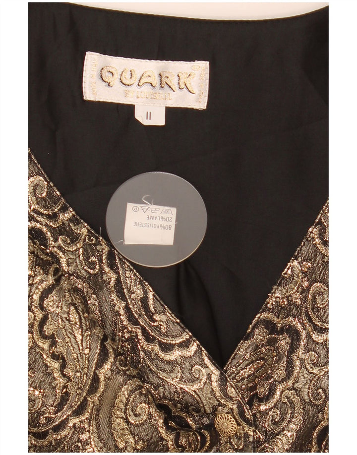 Gilet da donna Quark UK 14 Poliestere Paisley grigio medio