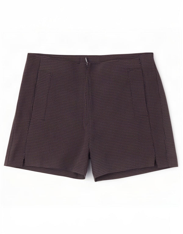 Pantaloncini casual da donna Zara medi W28 blu navy geometrici
