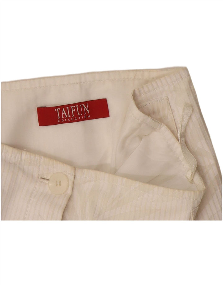 Gonna a tubino da donna Taifun W28 floreale bianco medio