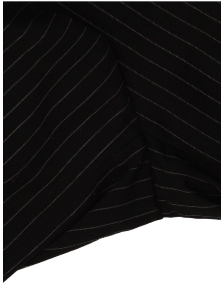 Giacca blazer da uomo a 2 bottoni Kartel UK 48 4XL poliestere gessato nero