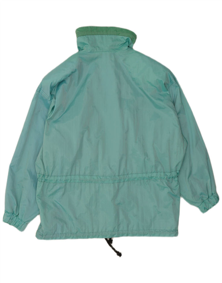 Giacca antipioggia pullover da donna vintage UK 20 2XL Blu