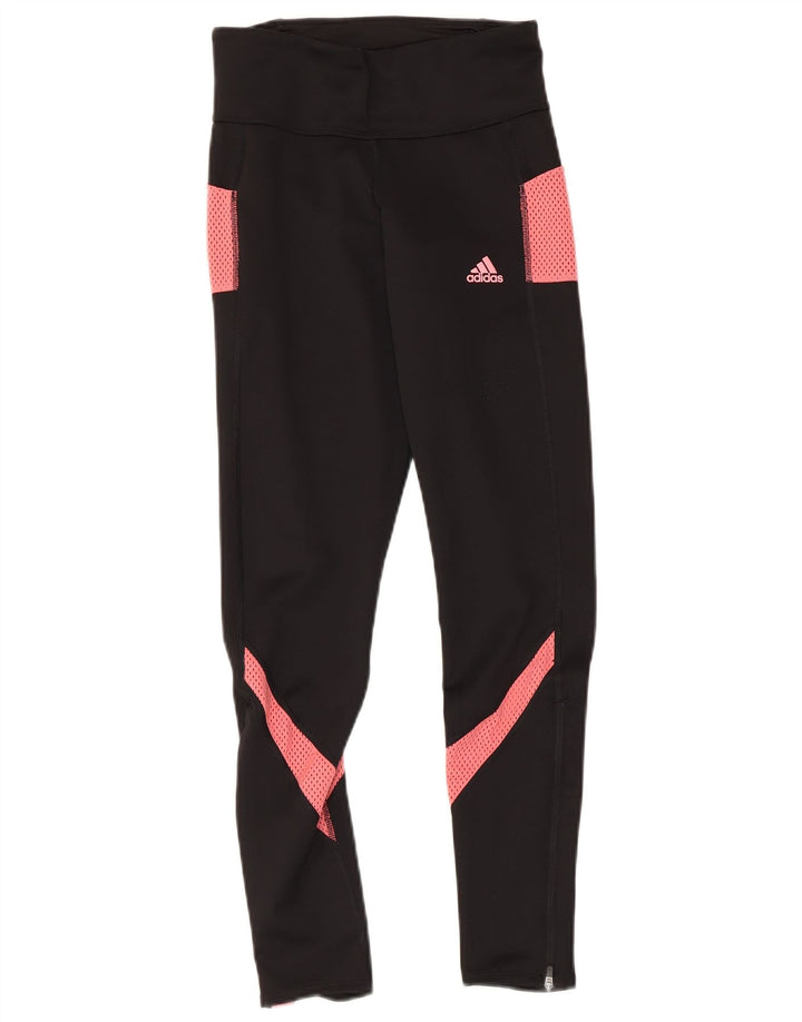 Leggings Adidas da donna UK 4/6 XS poliestere color block nero