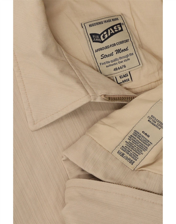 Giacca utility da uomo Gas UK 40 grande cotone beige