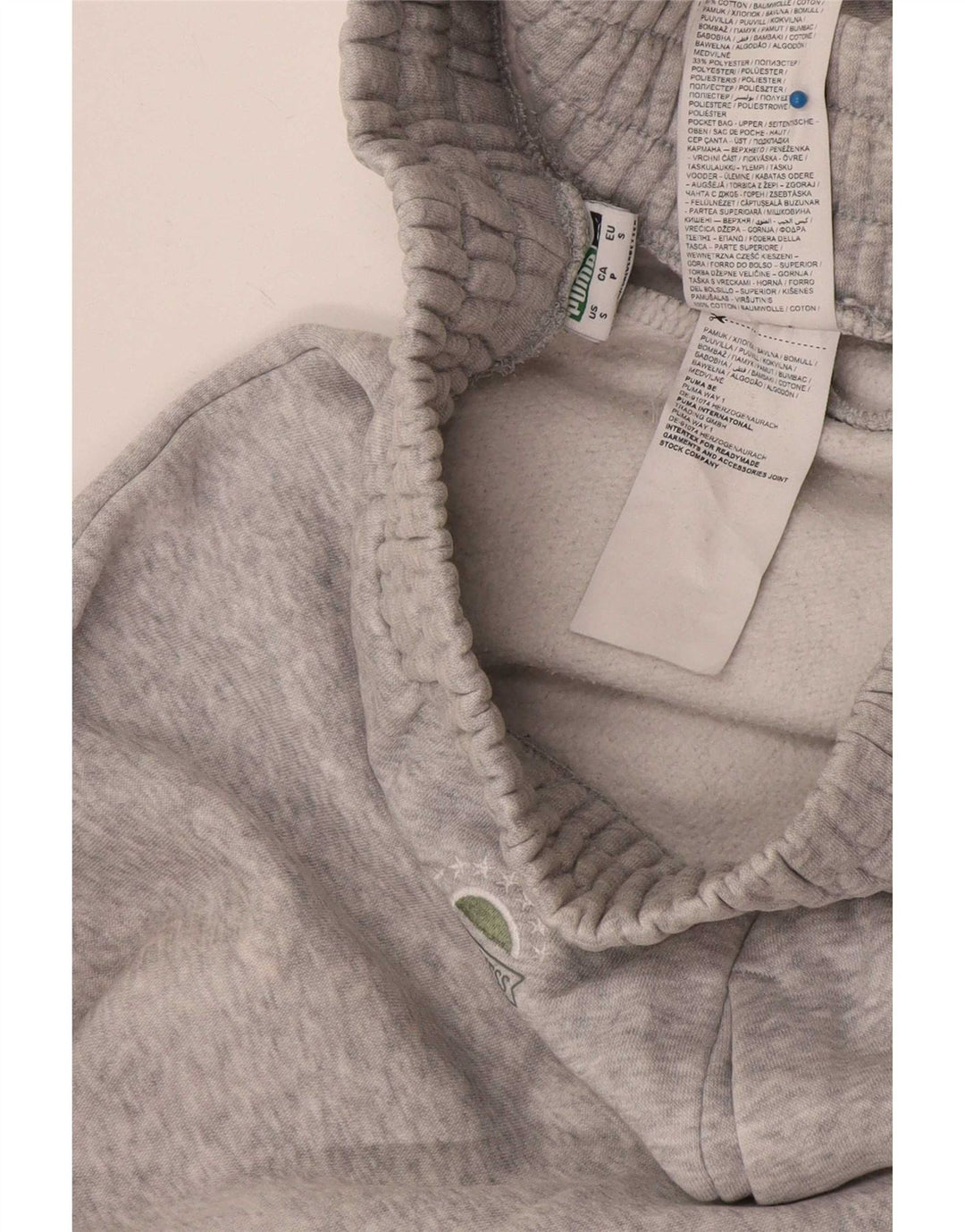 Pantaloni da tuta da uomo Puma Joggers piccoli in cotone grigio