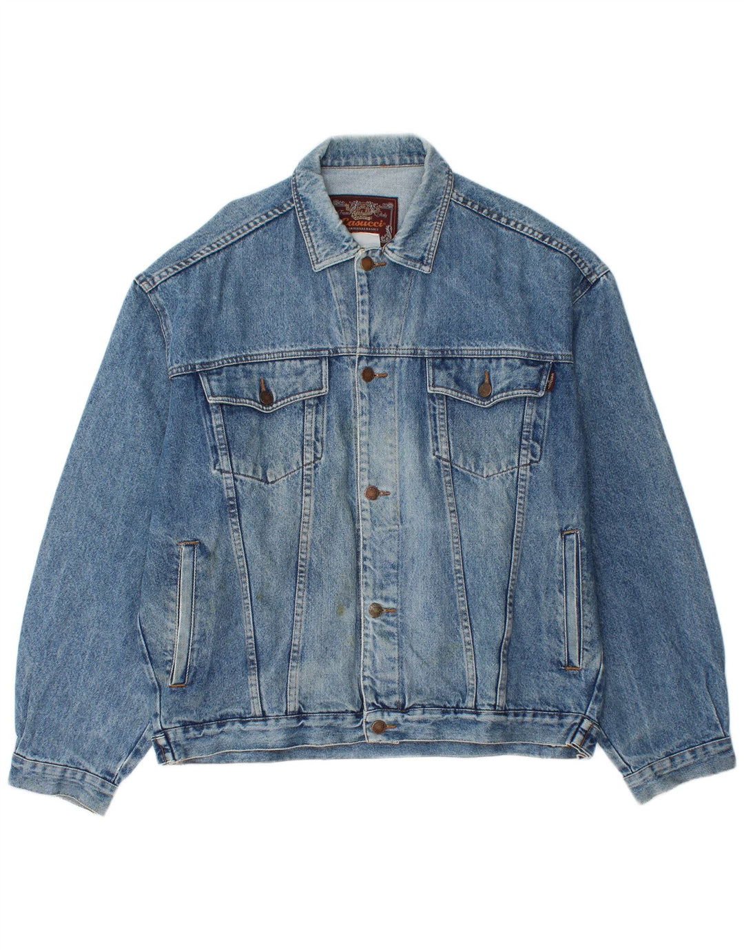 Giacca in denim da uomo Casucci UK 42 XL Blu