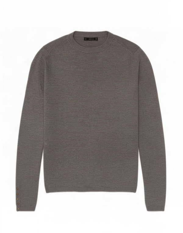 Maglione maglione con scollo a barca da donna Zara UK 8 piccolo grigio