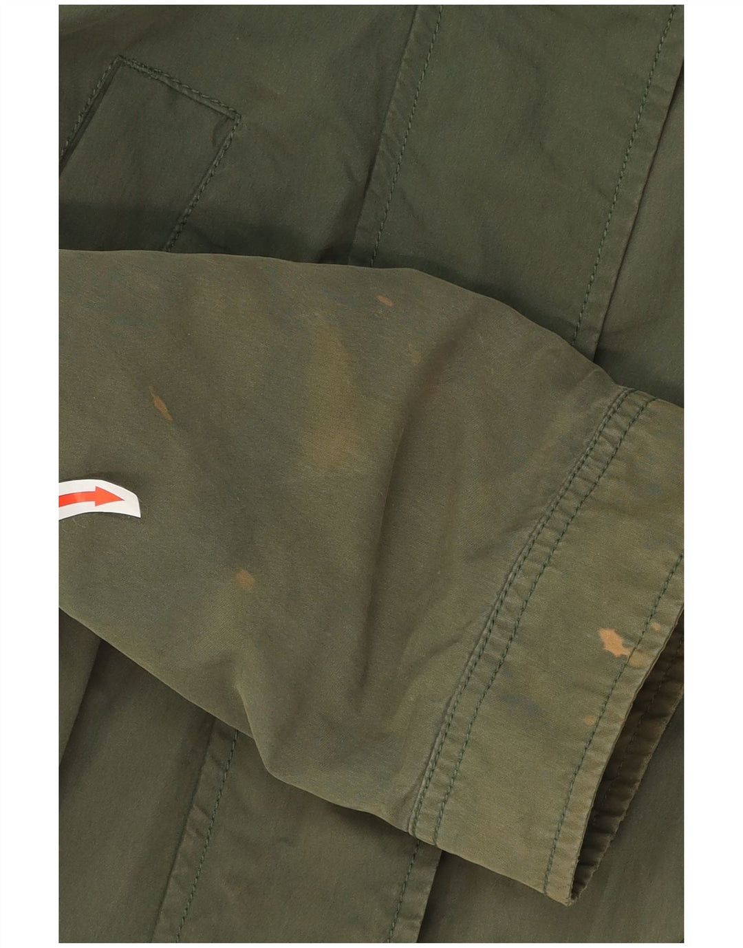 Giacca Parka con cappuccio da donna Tommy Hilfiger UK 14 Cotone verde medio