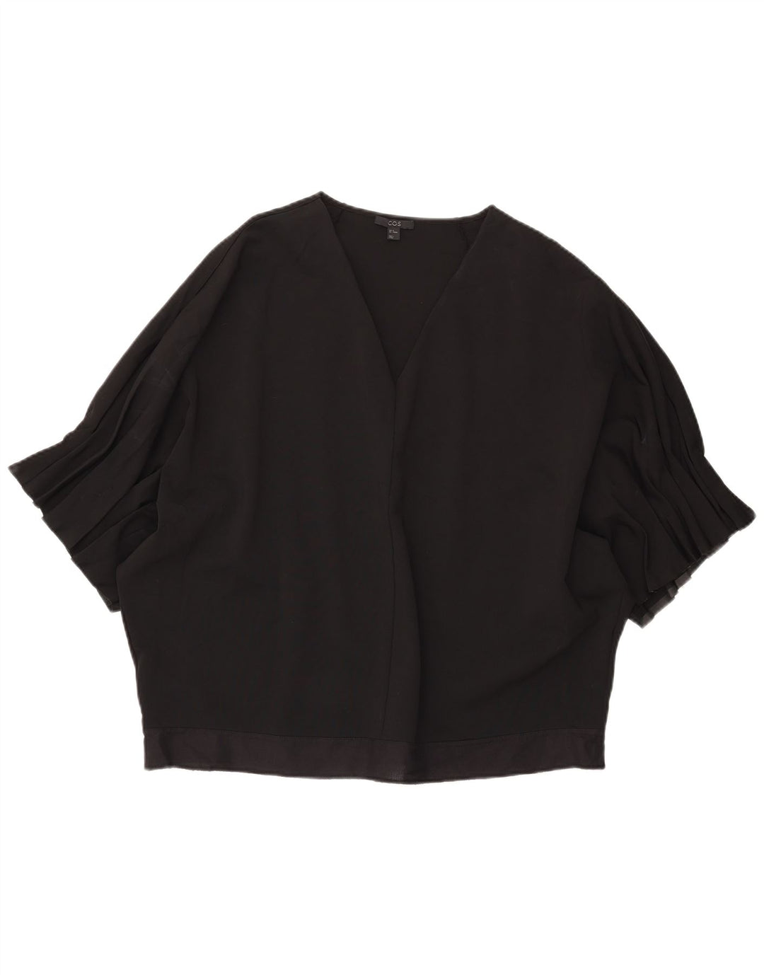 COS Camicetta oversize a pipistrello da donna Top UK 14 Viscosa nera media