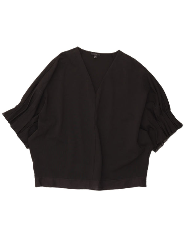 COS Camicetta oversize a pipistrello da donna Top UK 14 Viscosa nera media